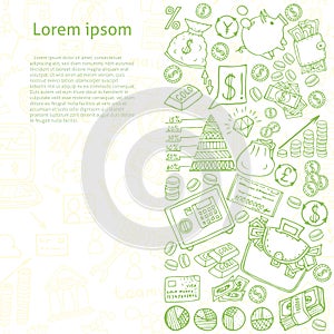 Business Finanse Vector template for your text.